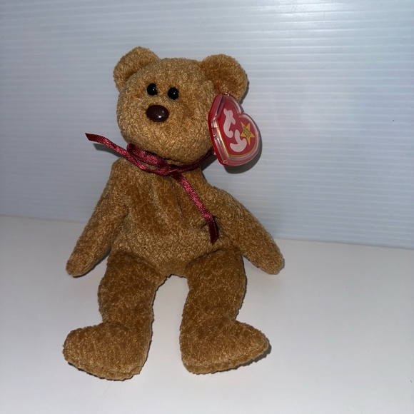 Ty Other - Ty Beanie Baby Curly Brown Bear 6 inch 
1993 vintage NWMT NEW